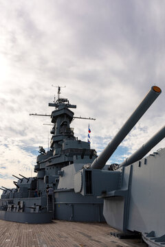 old battleship that is now a museum in Alabama
