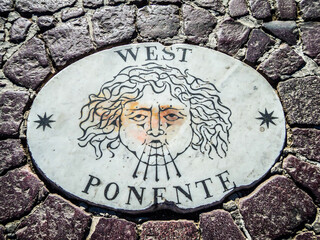 The indicator of wind direction. Located on the St Peter's Square  in the Vatican. 