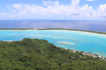 Fototapeta na wymiar Lagon de Maupiti, Polynésie française 