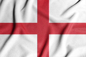 National flag of the England. The main symbol of an independent country. An attribute of the large size of a democratic state.