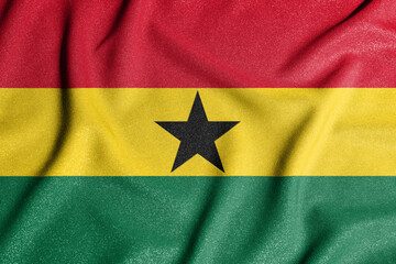 National flag of the Ghana. The main symbol of an independent country. An attribute of the large...