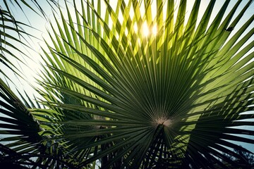 palm tree leaves
