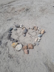 heart on the beach