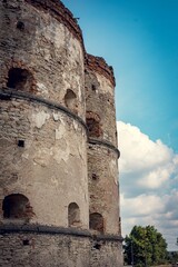 The Medzhybizh Castle, a grand medieval fortress in Ukraine, boasts towering stone walls and rich...