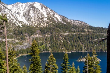 emerald bay at lake tahoe is gorgeous, crisp and clear