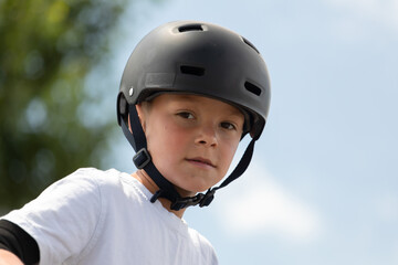 Portrait of a little athlete.