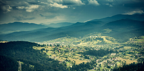 panorama of mountains