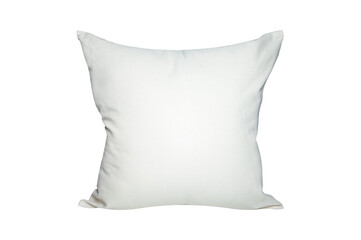 Fototapeta na wymiar close up of a white pillow isolated on white background