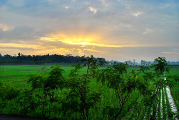 Obraz premium sunrise over the countryside