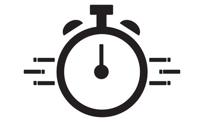 Fast Time Icon. vector graphics 