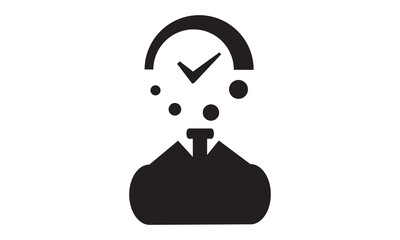 Business time planning icon. vector graphics 