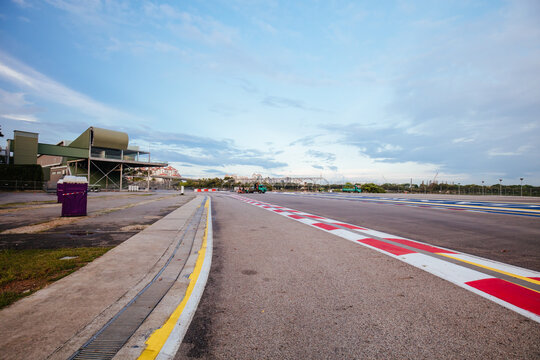 Singapore Grand Prix Circuit As Public Streets