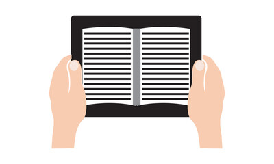Reading , eBook, iPad, text, news,tablet icon