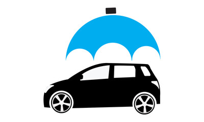 Auto insurance icon. vector graphics 