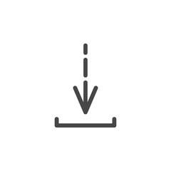 Download icon. Modern, simple flat vector illustration for website or mobile application.
