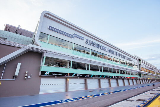 Singapore Grand Prix Circuit As Public Streets