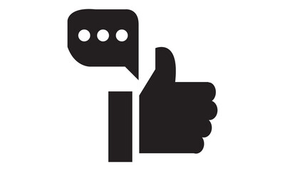 Like Feedback Icon. vector graphics  