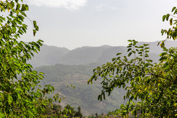 Obraz premium mountains and sky landscape