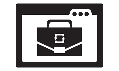 Online Switch job icon. vector graphics 