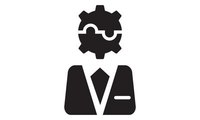 Business problem solving icon. vector graphics 