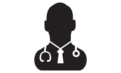 Male Doctor Icon.vector graphics 
