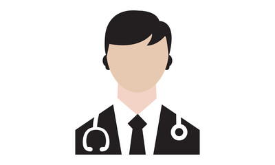 Male Doctor Icon.vector graphics 