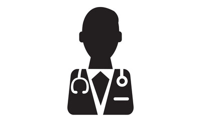 Male Doctor Icon.vector graphics 