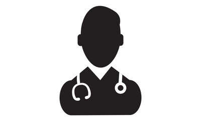 Male Doctor Icon.vector graphics 