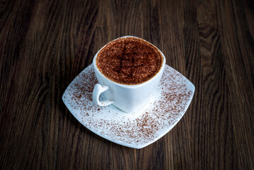 cup of coffee with chocolate