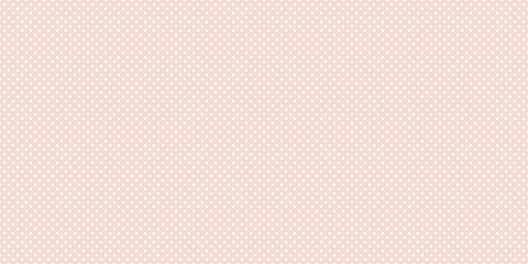 Pink fabric texture background, seamless polka dot on beige background.