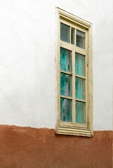 Fototapeta na wymiar Old rustic windows made of wood.