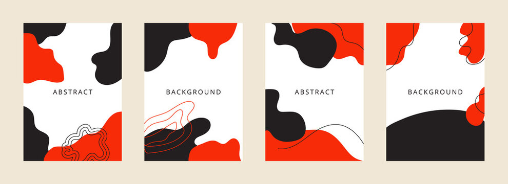 Koi fish line arts vector cover set. Nature design elements for invitation, prints, fabric and wallpaper.