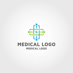 Fototapeta na wymiar medical vector logo design templates idea and inspiration
