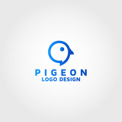 Pigeon vector logo design templates inspiration