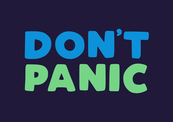 Fototapeta premium Don't Panic