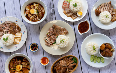 Stewed and Roasted Duck Meals 