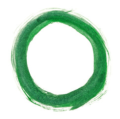 watercolor green circle mockup element brush stroke