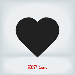 Heart icon, vector