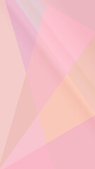 futuristic polygonal pink background for your phone. delicate cream-colored geometric flaps.