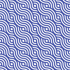 Continuous Vintage Vector Curly Array Texture. Repetitive Ornament Graphic Flow Design Pattern. Repeat Line Optical Grid Pattern. 