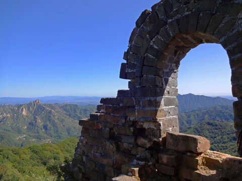 Ruins on the Great Wall of China