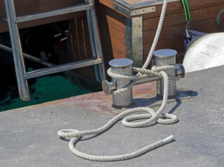 rope and Marina bollard