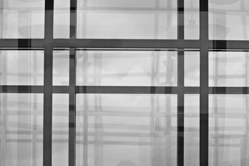 Window grid in office building