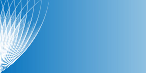 Naklejka premium Modern simple blue white abstract background. Curves and lines use for banner, cover, poster, wallpaper, design with space for text.