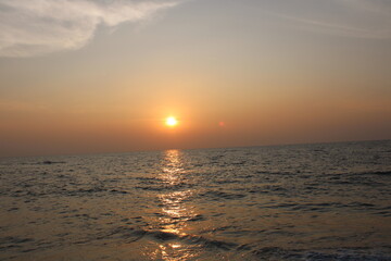 Fototapeta premium sunset on the beach