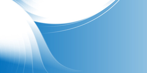 Modern Flat Wave Curve Blue White Black Presentation Background