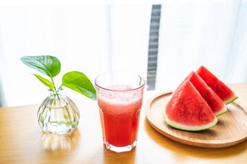 Summer delicious watermelon juice