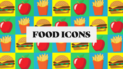 Illustrated Food Icons Transition