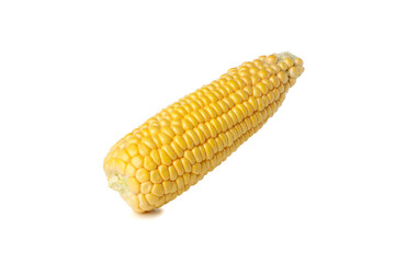 Fresh raw corn isolated on white background