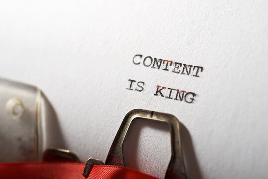 Content is king text